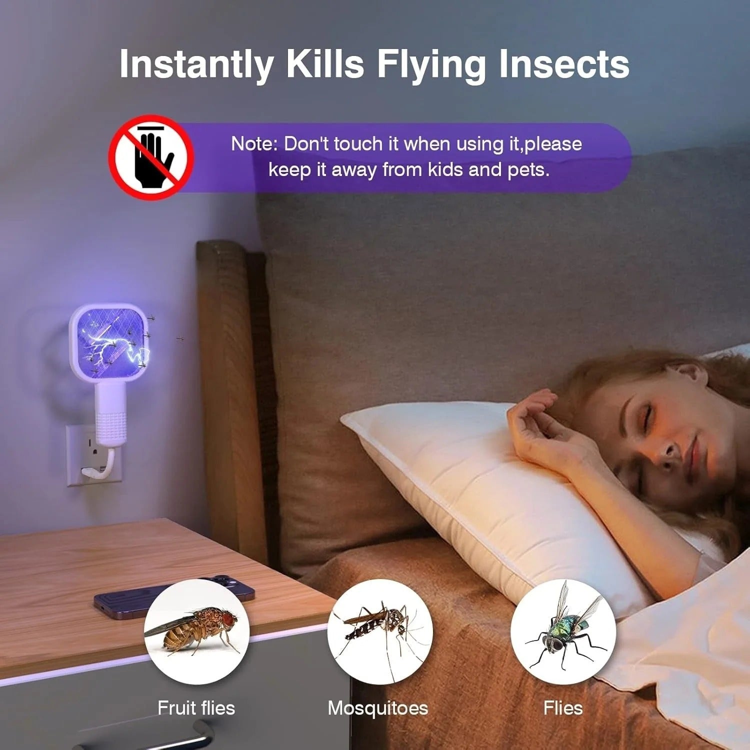 USB Electric Mosquito Killer Racket Lamp FREE HOME DELIVERY